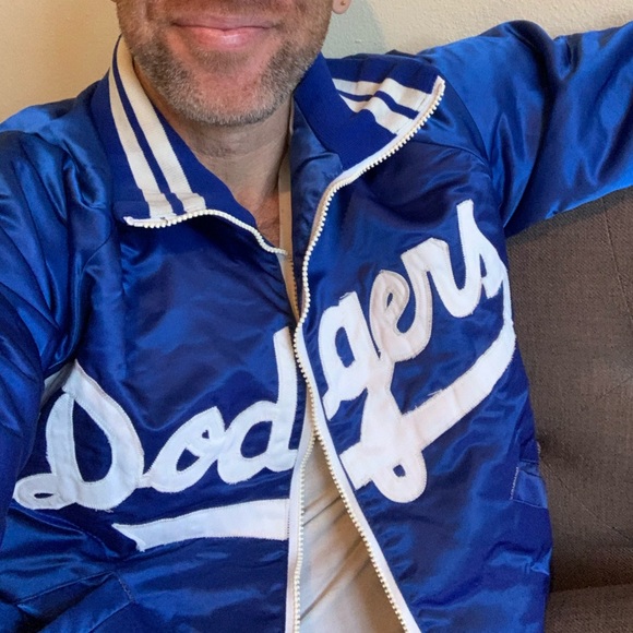 Vintage 80s Los Angeles Dodgers Satin Jacket by Starter Size S Small Rare - Picture 7 of 11